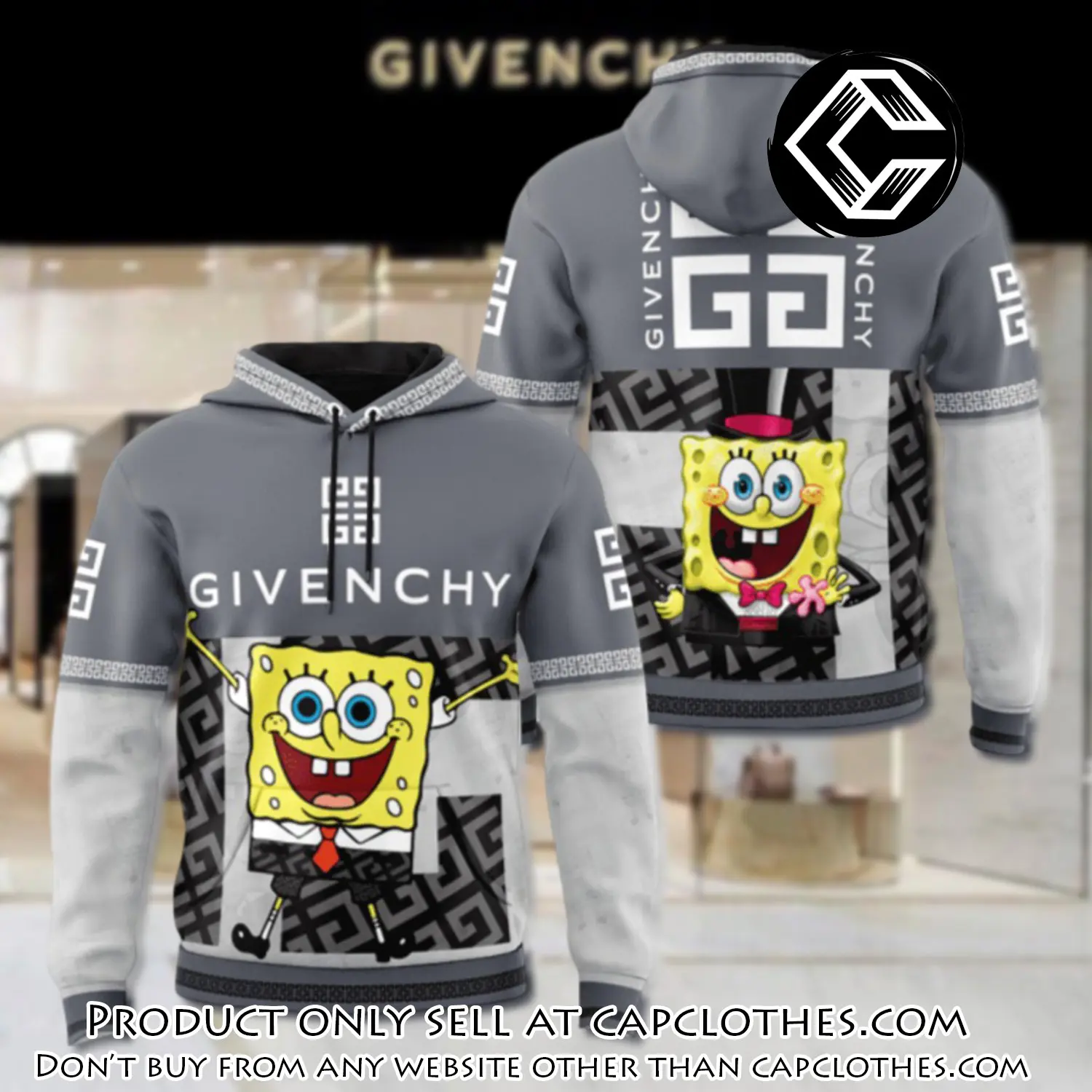 Givenchy spongebob unisex hoodie luxury brand gifts  jh2040 cc5122418